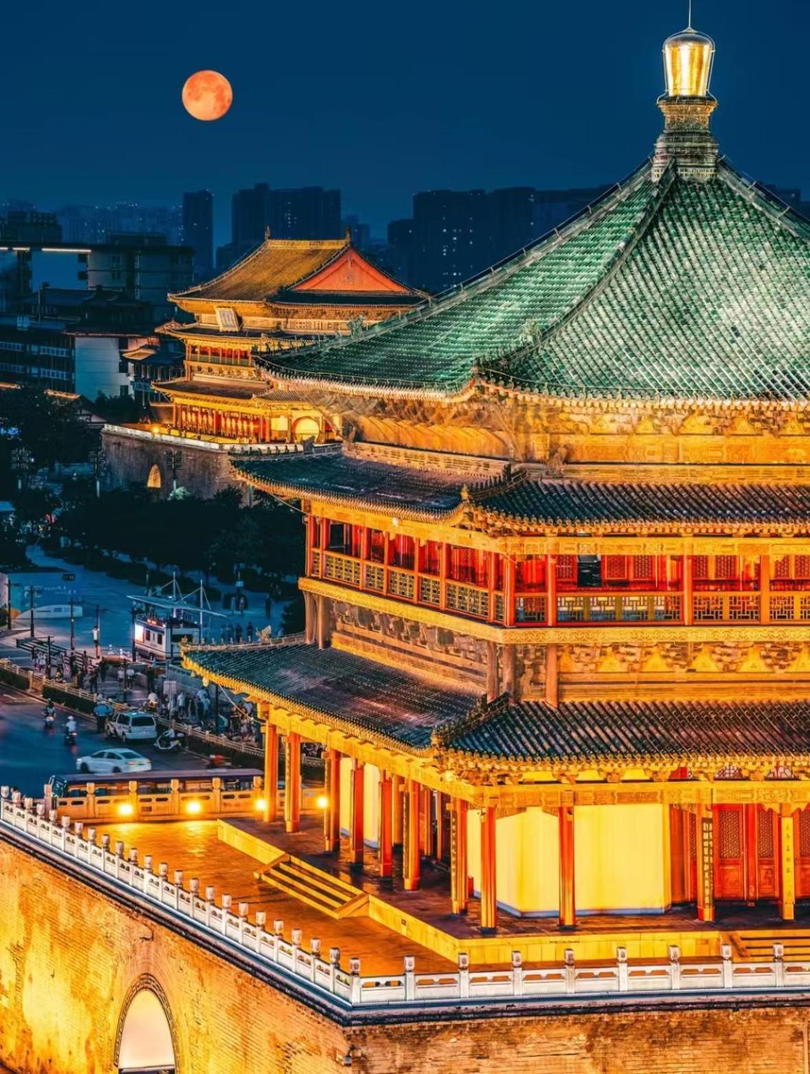Honglu Garden Hotel Xi'An Bell And Drum Tower Huimin Street Store Exterior foto